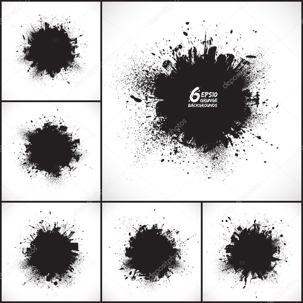 6 vector abstract grunge backgrounds