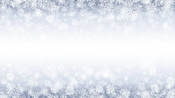 Веселого Різдва і з новорічним снігопадом — стокове фото