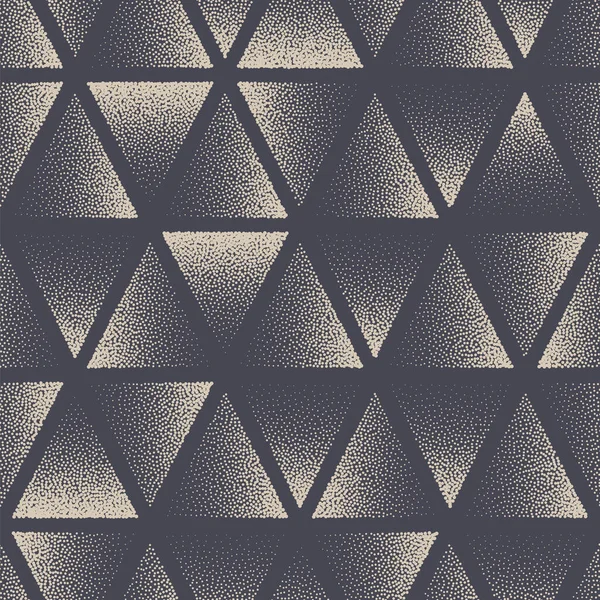 Triangle Stippled Seamless Pattern Geometric Vector Résumé Contexte — Image vectorielle