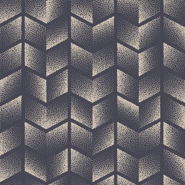 Isometric Kareler Noktalı Zigzag Noktasız Desen Vektörü Arkaplanı