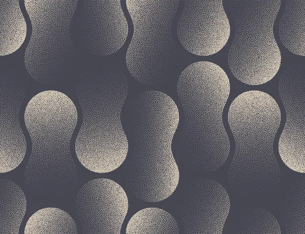 Mode moderne élégant Stippled Metaball Seamless Pattern fond vectoriel — Image vectorielle