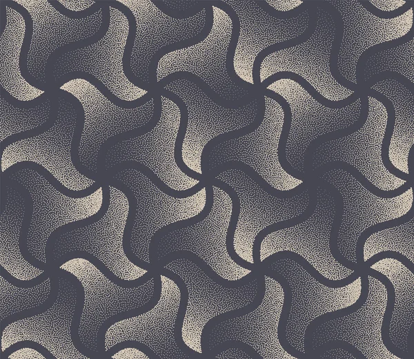 Extravagante Mode nahtlose Muster Vektor Whirl Star Retro abstrakter Hintergrund — Stockvektor
