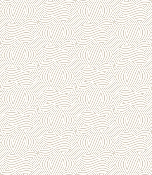 Linear Art Wavy Simple Seamless Pattern Vector Vintage White Abstract Background — Vector de stock