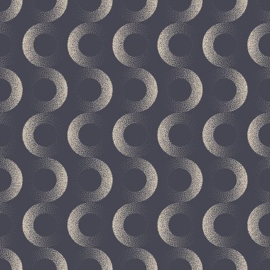 Çeşitli Solgunluk Çemberleri Kusursuz Desensiz Desen Vektör Retro Soyut Arkaplan