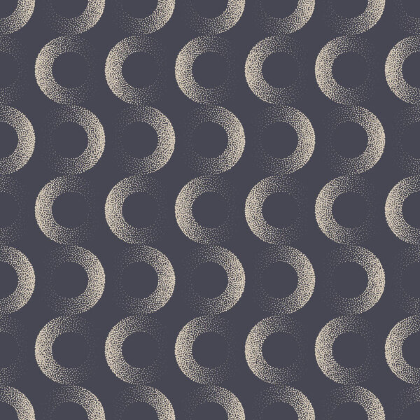 Various Fade Circles Seamless Pattern Vector Retro Abstract Background