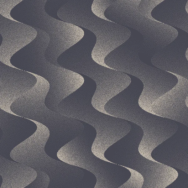 Oblique Stippled Wavy Structure Seamless Pattern Vector Résumé Contexte — Image vectorielle