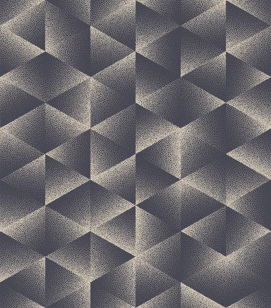 Schéma géométrique hexagonal Vecteur Sans couture Triangulaire Rétro Résumé Contexte — Image vectorielle