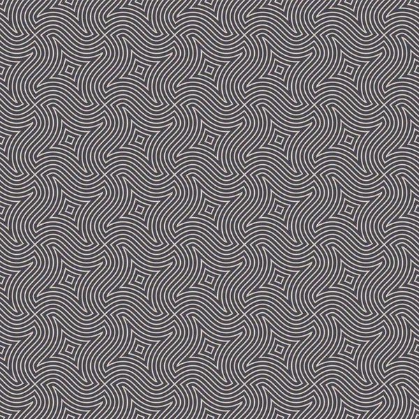 Ethnische orientalische lineare nahtlose Muster Vector Vintage Grey Abstrakter Hintergrund — Stockvektor