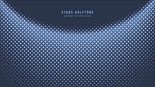 Yıldızlar YarıTonlama Modeli Vektör Çemberi Düz Kenar Mavi Soyut Arkaplan