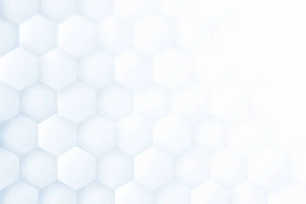 3D Render Hexagonal Texture Light Blue Futuristic Abstract Technology Background — Stockfoto
