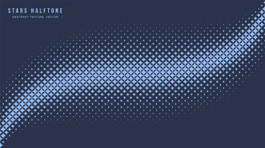 Yıldızlar YarıTonlama Geometrik Düzen Vektör Eğimli Mavi Kenar Soyut Arkaplan