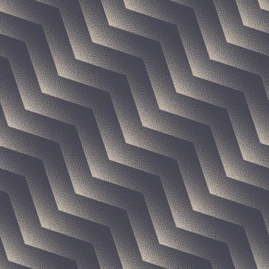 Eğimli Zigzag Paralel Hatlar Katı Kusursuz Desen Vektörü Soyut Arkaplan. Belirsiz Dalgalı Açı Çizgili Geometrik Yapısal Taneli Doku Tekrarlayan Gri Duvar Kağıdı. Cesur Retro Sanat Çizimi