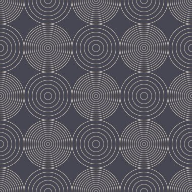Dekoratif Farklı Çemberler Doğrusal Kusursuz Desen Vektörü Soyut Arkaplan. Geometrik Otantik Estetik Moda Tekrarlayan Gri Duvar Kağıdı. Klasik Halk Süslemeleri İnce Çizgiler Sanat İllüstrasyonu