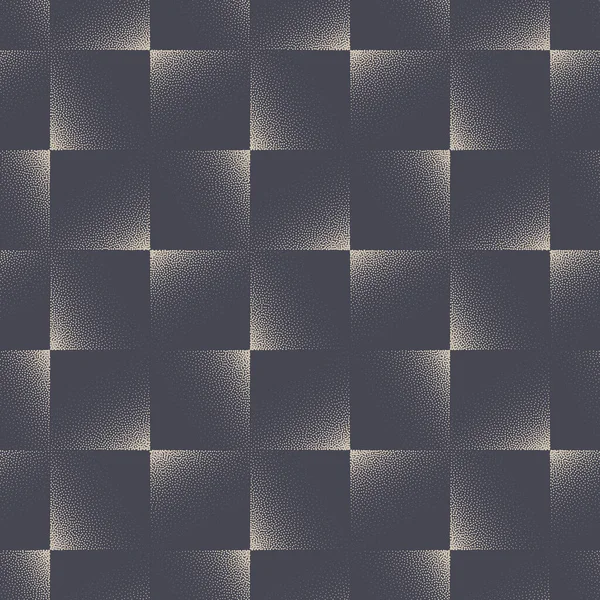 Squares Checkered Grid Seamless Pattern Vector Monochrome Abstrakcyjne Tło Szafka — Wektor stockowy