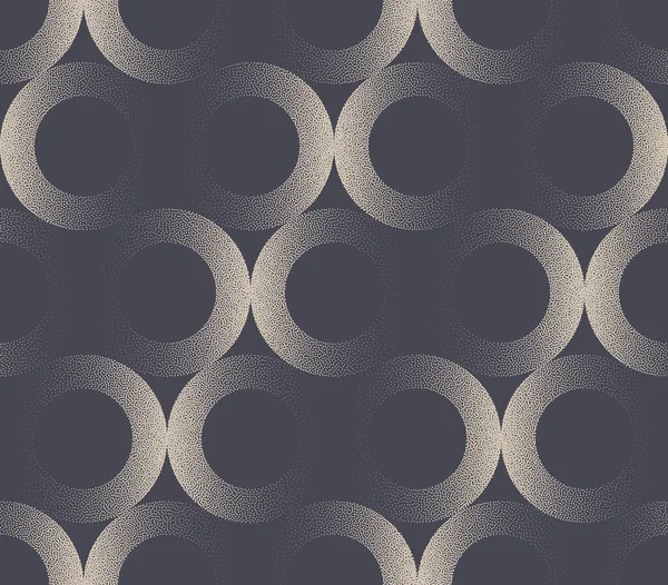 Lineare Kreise Elegante Mode Vogue Seamless Pattern Vector Abstract Hintergrund — Stockvektor