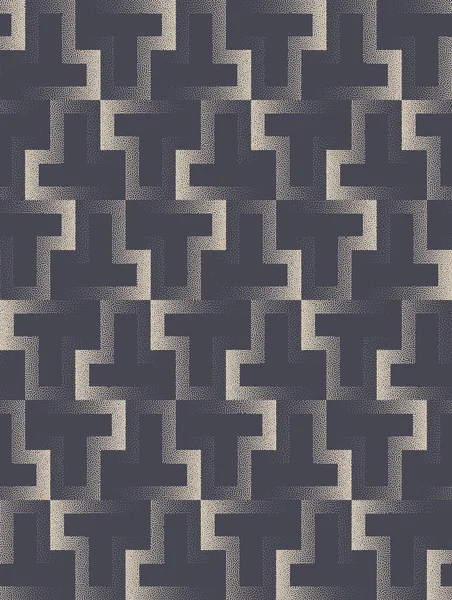 Classic Constructor Linear Seamless Pattern Vector Geometric Abstract Background Grainy — Image vectorielle
