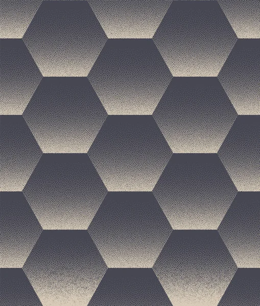 Honeycomb Grid Structure Seamless Pattern Vector Technology Abstrakt Bakgrund Snygg — Stock vektor