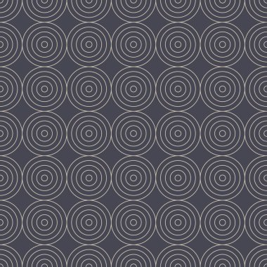 Dekoratif Çemberler Estetik Kusursuz Şekilsiz Vektör Özgeçmişi. Cool Folk Geometrik Motif Tekstil Tasarımı Tekrarlayan Soluk Gri Duvar Kağıdı. Çizgi Sanatı Asgari İllüstrasyonu