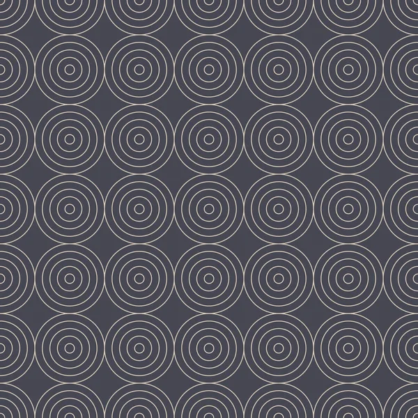 Decorative Circles Outline Aesthetic Seamless Pattern Vector Abstract Background Cool — Image vectorielle