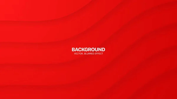 Vector Minimal Red Smooth Curved Bent Lines Morph Material Design — Vettoriale Stock