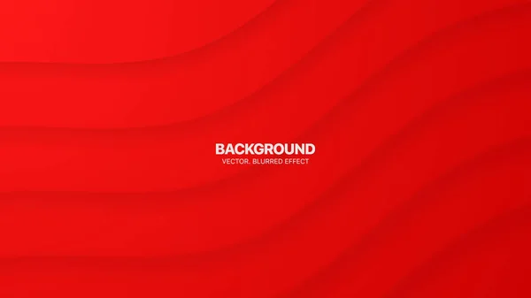 Vector Minimal Vermelho Suave Curvo Bent Lines Morph Material Design — Vetor de Stock