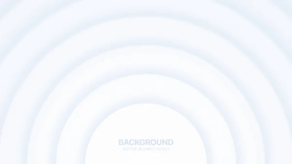 Vector Minimal White Layered Radial Smooth Structure Morph Material Design — Stock Vector