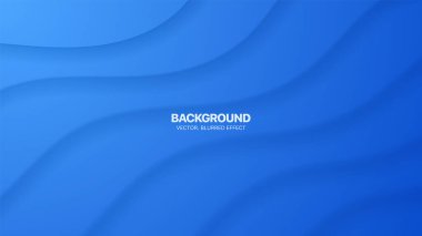 3D Vector Minimal Blue Smooth Curved Bent Lines Morph Material Design Blurred Abstract Background. Layered Rippled Structure Geometric Wallpaper. Render Abstraction Tilted Distorted Warped Strips Back