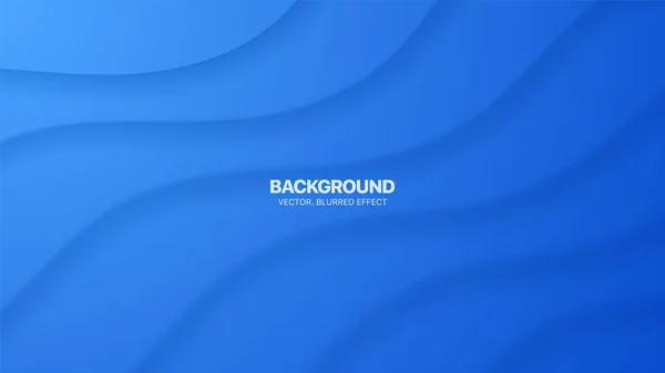 Vector Minimal Blue Smooth Curved Bent Lines Morph Material Design — ストックベクタ