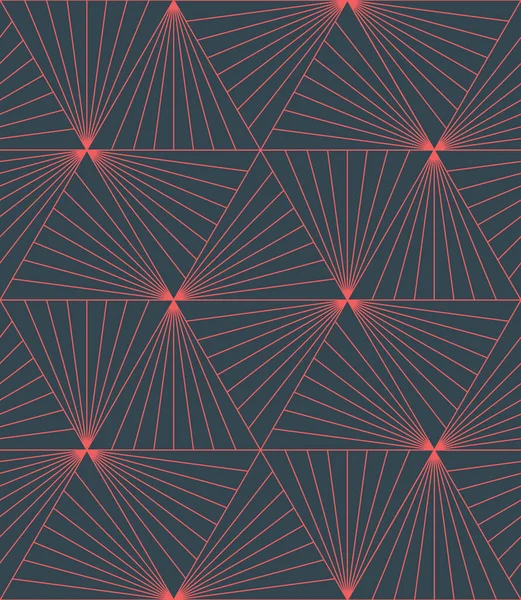 Exclusive Outline Triangles Seamless Pattern Vector Trendy Abstract Background Triangular — Stockvektor