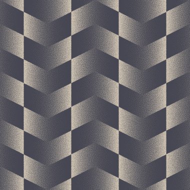 Sembol Klasik Damalı Grafik Kusursuz Şekilsiz Vektör Noktalama Özgeçmişi. Geometrik Zigzag Denetleyici Yapısı Tekrarlayan Duvar Kağıdı. Yarı Tonlu Retro Noktalı Oklar Sanat Çizimi