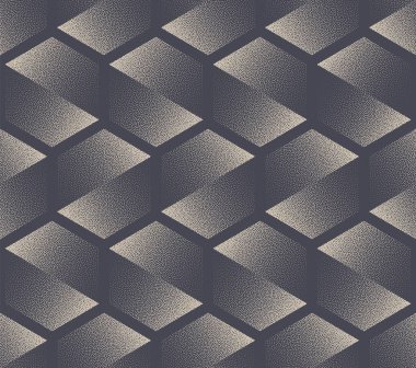 Shift Altıgenler Modern Seçkin Kusursuz Örnek Vektör Özgeçmişi. Moda Geometrik Eşsiz Tekstil Tasarımı Tekrarlayan Soluk Gri Duvar Kağıdı. Yarı Ton Sanatı Sonsuz Grafik Çizimi
