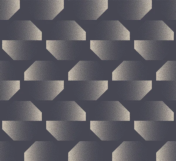 Shift Octagons Modern Seamless Pattern Vector Monochrome Abstract Background Geometric — Stockvector