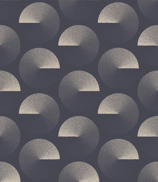 Circles Clockwise Gradient 50S 60S 70S Retro Seamless Pattern Vector — Image vectorielle
