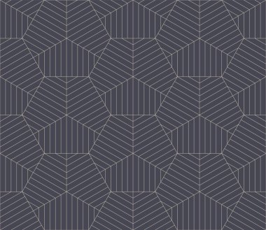 Conceptual Hexagonal Tracery Outline Seamless Pattern Vector Abstract Background. Linear Hexagons Cell Structure Repetitive Pale Grey Wallpaper. Line Art Graphic Geometric Futuristic Illustration