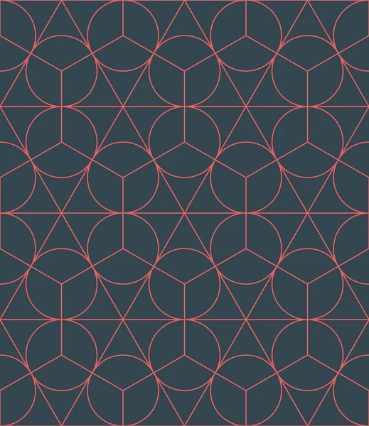 Sacred Geometry Complexity Structure Outline Seamless Pattern Vector Abstract Background — Stockvector