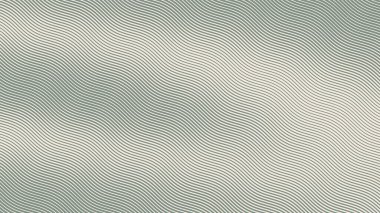 Parallel Hatching Wavy Ripple Lines Halftone Pattern Abstract Vector Smooth Blurred Structure Pale Green Texture Isolated On Light Back. Half Tone Graphic Oblique Etching Strokes Aesthetic Abstraction