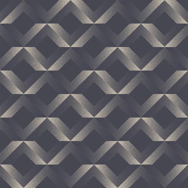 Brutal Geometric Structure Stipple Seamless Pattern Vector Abstract Background Carpet — Vetor de Stock