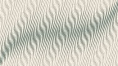 Wavy Ripple Lines Tilted Hatching Halftone Pattern Abstract Vector Smooth Gradient Texture Isolate On Light Background. Half Tone Art Graphic Aesthetic Neutral Wallpaper. Bend Curved Form Abstraction