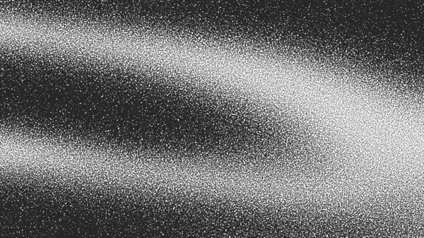 Black Noise Stipple Dots Halftone Gradient Vector Dynamic Textured Background — Stok Vektör
