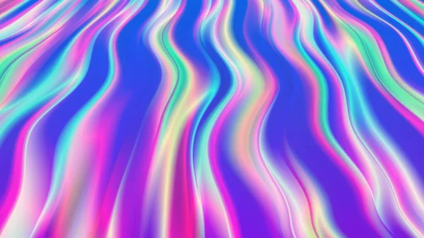 Iridescent Effect Wavy Ripple Structure Vector Vivid Vibrant Abstract Background — Stockový vektor