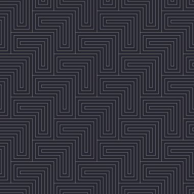 Art Deco Chevron Özeti Kusursuz Şekilsiz Vektör Lüks Özgeçmişi. Kraliyet Tekstil Tasarım Çizgisi Sanat Geometrik Yapısı Tekrarlayan Moda Duvar Kağıdı. Çizgisel Süreklilik Özeti