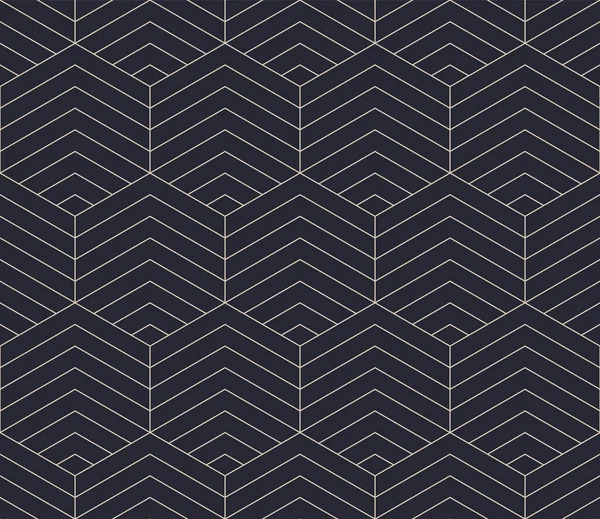 现代六角形细胞结构概述了无缝图案载体的趋势摘要背景 线条艺术图形装饰六边形网格几何纹理规则重复墙纸 整体图解 — 图库矢量图片