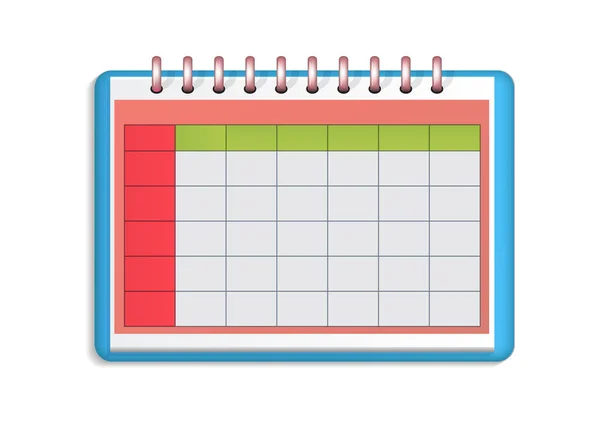 Style Calendar Icon Isolated White — ストックベクタ