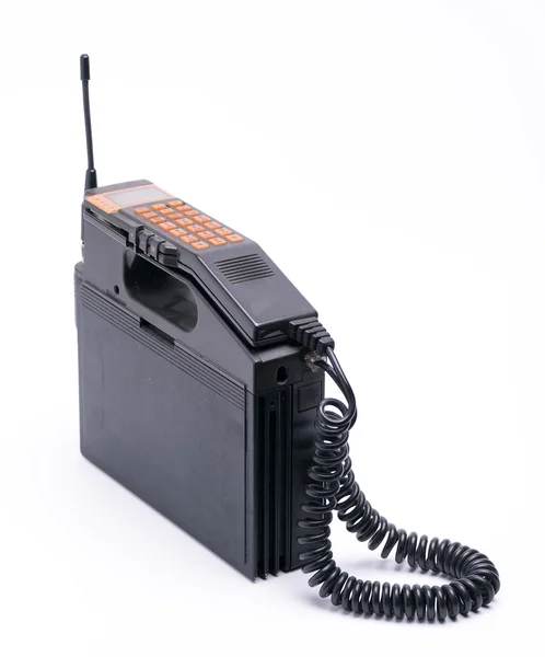 hücresel cep telefonu beyaz zemin üzerine izole eski stil