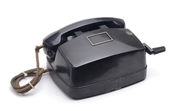 Old style telephone isolated on white background — Stock Photo, Image