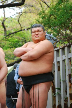 yasukuni tapınak bir Tanımlanamayan sumo güreşçisi yarışıyor