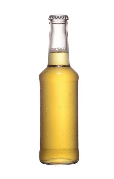 Бутылка пива с фруктовым соком — стоковое фото