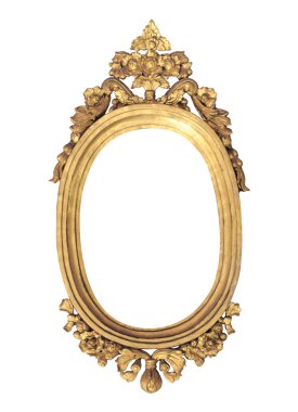 Altın oval şekil kare