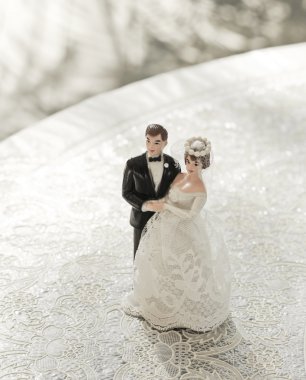 Düğün Gelin ve damat çift bebek