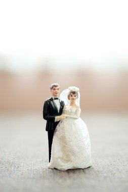 minyatür düğün çift bebek